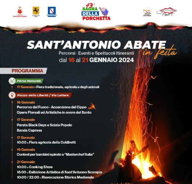 Sant'Antonio Abate Torna la tradizionale Sagra